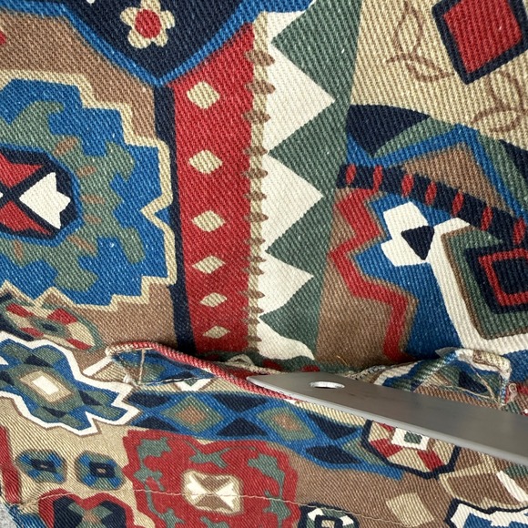 Vintage Gotcha Covered Southwestern Geometric Print Vest Made in USA Large - Picture 9 of 11